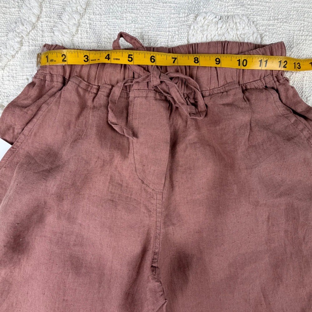 Parachute Linen Pant Clay XS Relaxed Loungewear Sustainable Eurosummer NWT - Picture 8 of 11